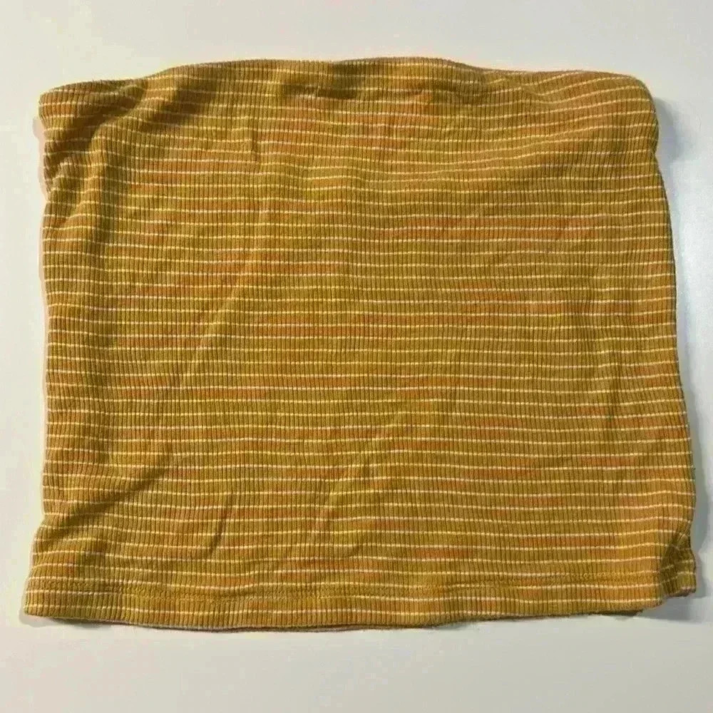 EUC American Eagle Soft & Sexy Ribbed Strapless Crop - Size S